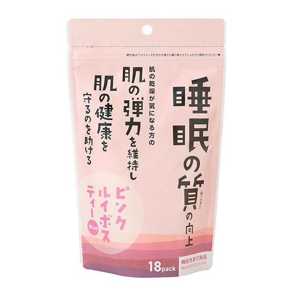 ピンクルイボスティーPlus　18袋 [機能性表示食品]　【小川生薬】1