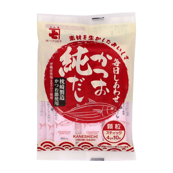 毎日しあわせ　かつお純だし　4g×10本　【かね七】1