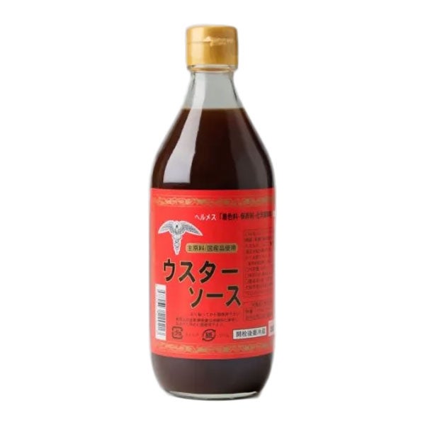 ヘルメスソース　無添加シリーズ　ウスターソース　500mL【石見食品工業所】1