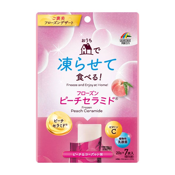 フローズンピーチセラミド　ピーチ＆ヨーグルト味　20g×7本　【ユニマットリケン】1