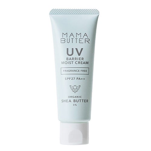 ママバター　UVバリアモイストクリーム　無香料　SPF27 PA++　45g　【ビーバイイー】1