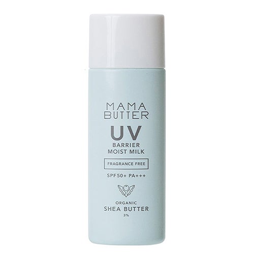 ママバター　UVバリアモイストミルク　無香料　SPF50+ PA+++　50g　【ビーバイイー】1