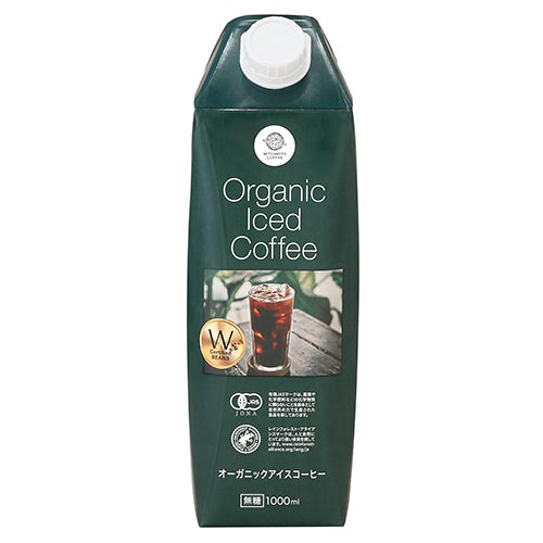 オーガニックアイスコーヒー　無糖　1000ml　【三本珈琲】1