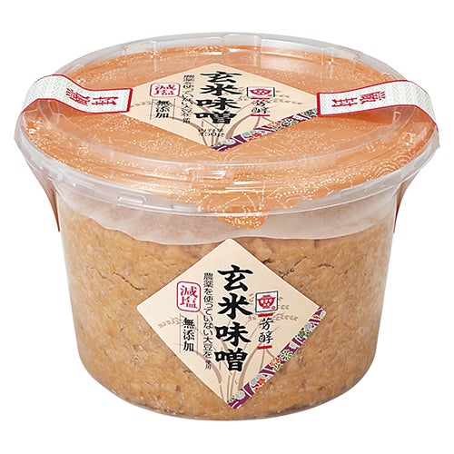 芳醇無添加　減塩玄米味噌　450g　【ますやみそ】1