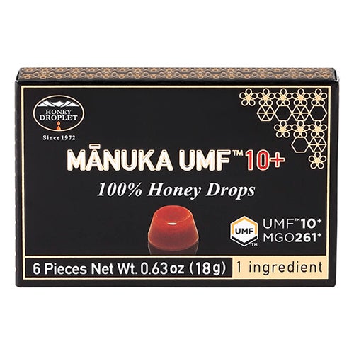 マヌカハニードロップレット　UMF10+　6粒　【クインビーガーデン】1