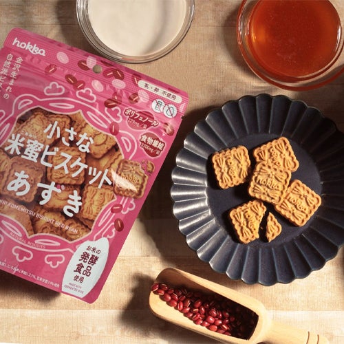 hokka　小さな米蜜ビスケット　あずき　90g×12個セット　【北陸製菓】3