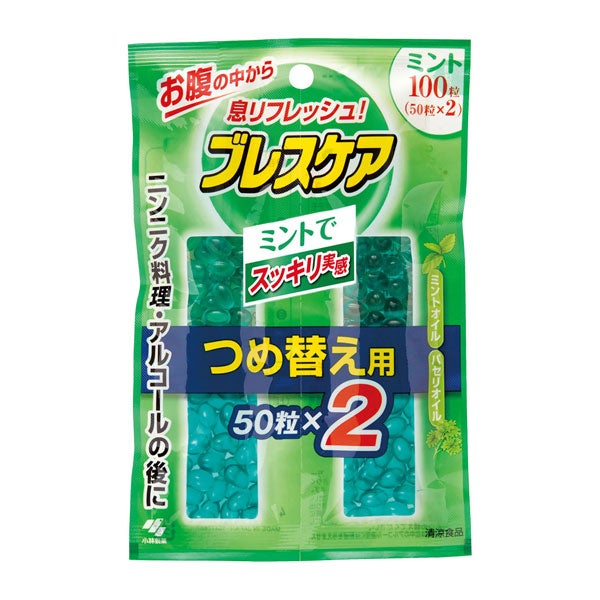 ブレスケア　ミント　つめ替え用　100粒【小林製薬】1