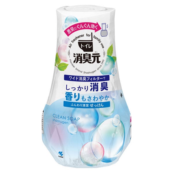 トイレの消臭元　ふんわり清潔せっけん　400mL【小林製薬】1